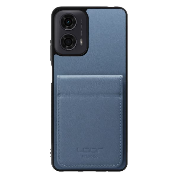 [ LOOF BASIC-SHELL SLIM CARD 2カード ] moto g24 motorola g24 ケース 背面 カード収納 カード入れ カードポケット カバー スマホケース 薄型 大容量 本革 [ moto g24 ]