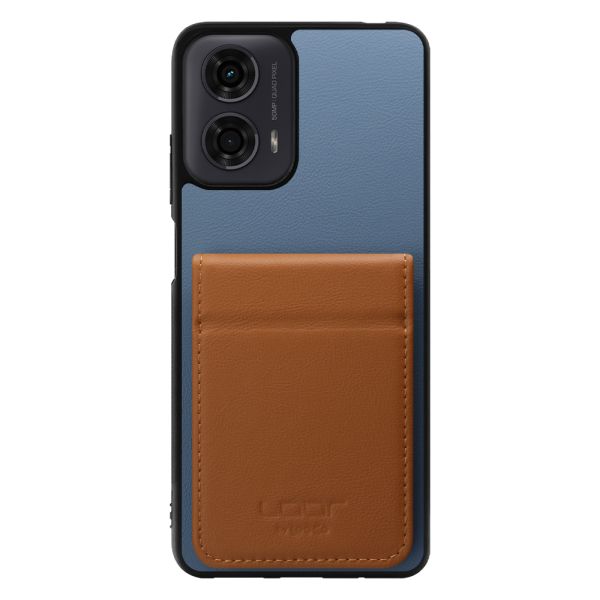 [ LOOF BASIC-SHELL SLIM CARD 2カード ] moto g24 motorola g24 ケース 背面 カード収納 カード入れ カードポケット カバー スマホケース 薄型 大容量 本革 [ moto g24 ]