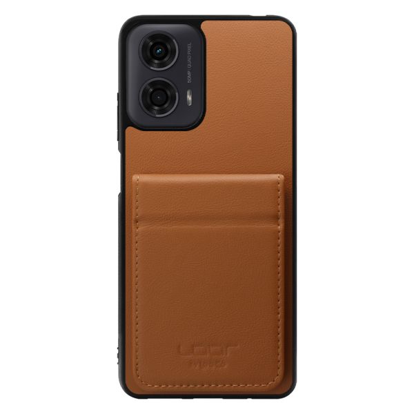 [ LOOF BASIC-SHELL SLIM CARD 2カード ] moto g24 motorola g24 ケース 背面 カード収納 カード入れ カードポケット カバー スマホケース 薄型 大容量 本革 [ moto g24 ]