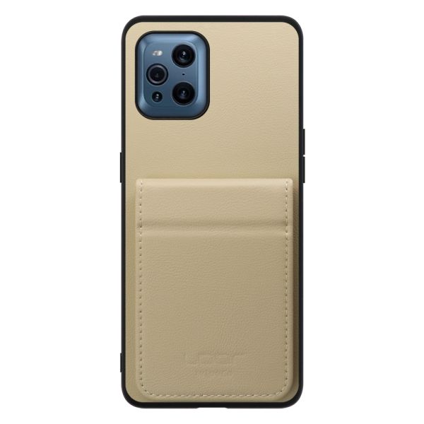 [ LOOF BASIC-SHELL SLIM CARD 2カード ] OPPO Find X3 Pro OPG03 findx3pro x3pro findx3 ケース 背面 カード収納 カード入れ カードポケット カバー スマホケース 薄型 大容量 本革 [ OPPO Find X3 Pro ]