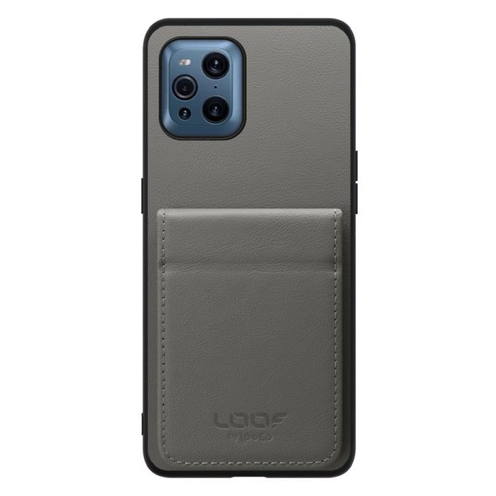 [ LOOF BASIC-SHELL SLIM CARD 2カード ] OPPO Find X3 Pro OPG03 findx3pro x3pro findx3 ケース 背面 カード収納 カード入れ カードポケット カバー スマホケース 薄型 大容量 本革 [ OPPO Find X3 Pro ]