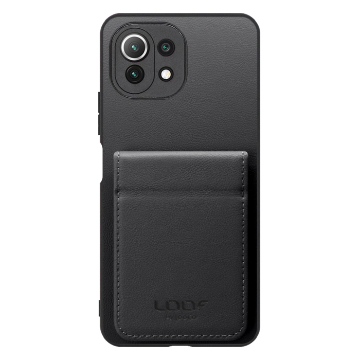[ LOOF BASIC-SHELL SLIM CARD 2カード ] Xiaomi Mi 11 Lite 5G mi11lite5g 11lite ケース 背面 カード収納 カード入れ カードポケット カバー スマホケース 薄型 大容量 本革 [ Mi 11 Lite 5G ]