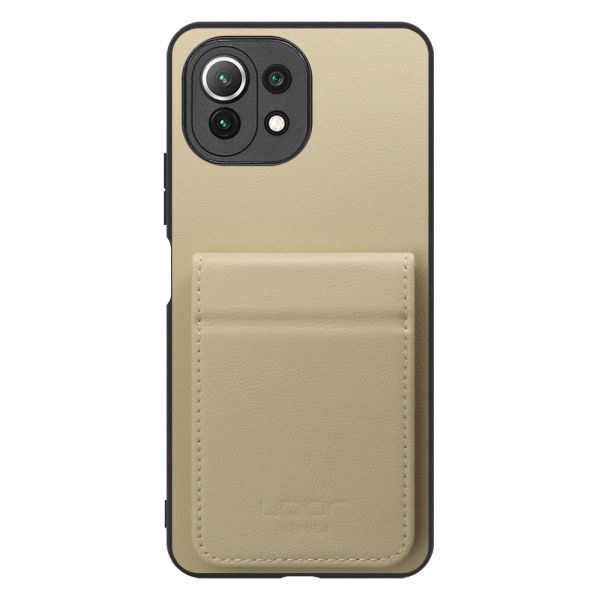 [ LOOF BASIC-SHELL SLIM CARD 2カード ] Xiaomi Mi 11 Lite 5G mi11lite5g 11lite ケース 背面 カード収納 カード入れ カードポケット カバー スマホケース 薄型 大容量 本革 [ Mi 11 Lite 5G ]