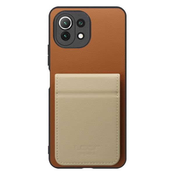 [ LOOF BASIC-SHELL SLIM CARD 2カード ] Xiaomi Mi 11 Lite 5G mi11lite5g 11lite ケース 背面 カード収納 カード入れ カードポケット カバー スマホケース 薄型 大容量 本革 [ Mi 11 Lite 5G ]