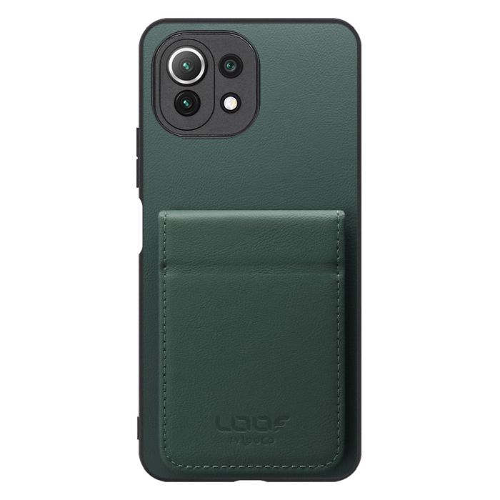 [ LOOF BASIC-SHELL SLIM CARD 2カード ] Xiaomi Mi 11 Lite 5G mi11lite5g 11lite ケース 背面 カード収納 カード入れ カードポケット カバー スマホケース 薄型 大容量 本革 [ Mi 11 Lite 5G ]