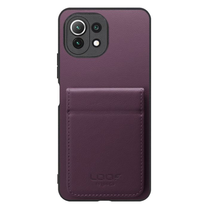 [ LOOF BASIC-SHELL SLIM CARD 2カード ] Xiaomi Mi 11 Lite 5G mi11lite5g 11lite ケース 背面 カード収納 カード入れ カードポケット カバー スマホケース 薄型 大容量 本革 [ Mi 11 Lite 5G ]