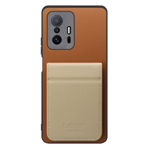[ LOOF BASIC-SHELL SLIM CARD 2カード ] Xiaomi 11T / 11T Pro xiaomi11t xiaomi11tpro 11tpro ケース 背面 カード収納 カード入れ カードポケット カバー スマホケース 薄型 大容量 本革 [ Xiaomi 11T / 11T Pro ]