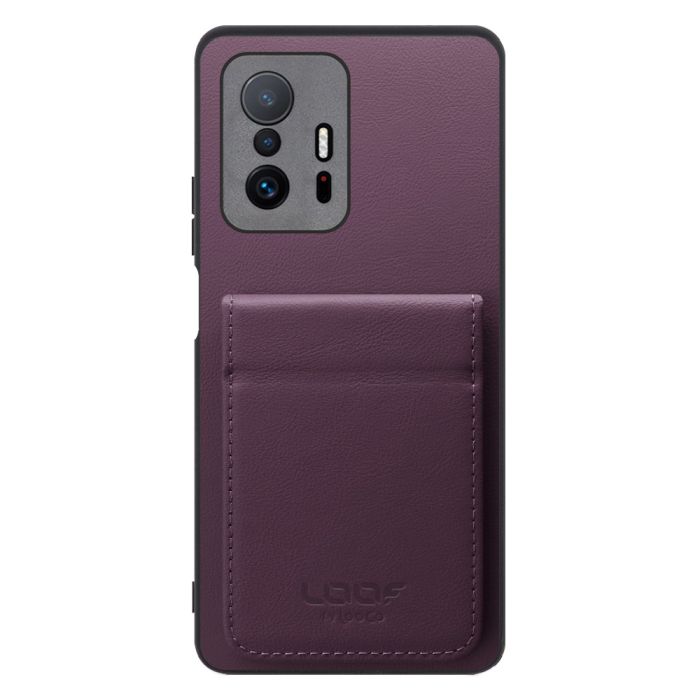 [ LOOF BASIC-SHELL SLIM CARD 2カード ] Xiaomi 11T / 11T Pro xiaomi11t xiaomi11tpro 11tpro ケース 背面 カード収納 カード入れ カードポケット カバー スマホケース 薄型 大容量 本革 [ Xiaomi 11T / 11T Pro ]