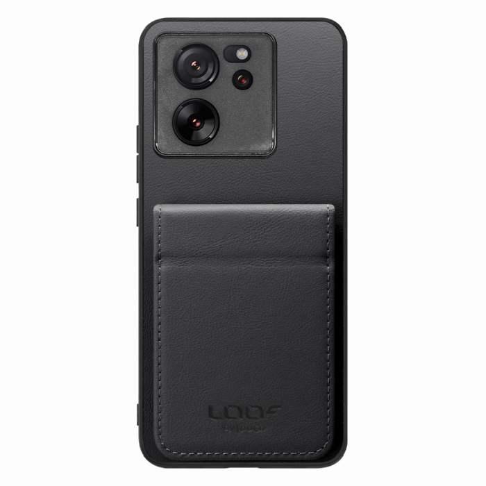 [ LOOF BASIC-SHELL SLIM CARD 2カード ] Xiaomi 13T / 13T Pro XIG04 13 T 13TPro ケース 背面 カード収納 カード入れ カードポケット カバー スマホケース 薄型 大容量 本革 [ Xiaomi 13T / 13T Pro ]