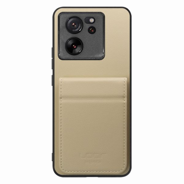 [ LOOF BASIC-SHELL SLIM CARD 2カード ] Xiaomi 13T / 13T Pro XIG04 13 T 13TPro ケース 背面 カード収納 カード入れ カードポケット カバー スマホケース 薄型 大容量 本革 [ Xiaomi 13T / 13T Pro ]