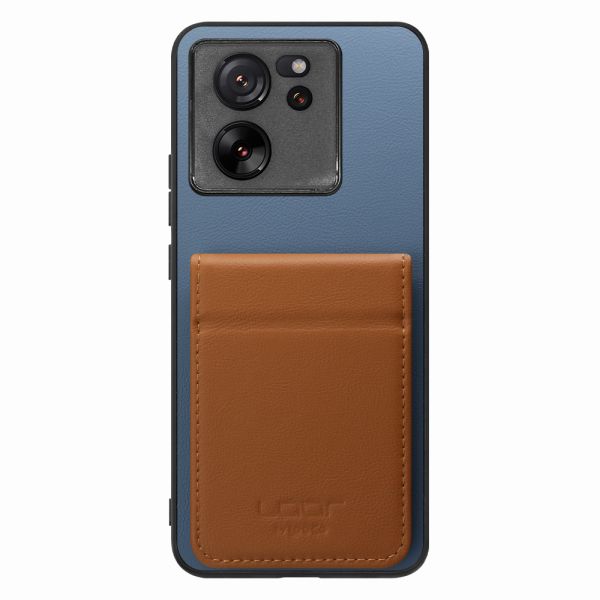 [ LOOF BASIC-SHELL SLIM CARD 2カード ] Xiaomi 13T / 13T Pro XIG04 13 T 13TPro ケース 背面 カード収納 カード入れ カードポケット カバー スマホケース 薄型 大容量 本革 [ Xiaomi 13T / 13T Pro ]
