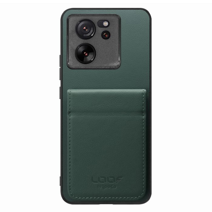 [ LOOF BASIC-SHELL SLIM CARD 2カード ] Xiaomi 13T / 13T Pro XIG04 13 T 13TPro ケース 背面 カード収納 カード入れ カードポケット カバー スマホケース 薄型 大容量 本革 [ Xiaomi 13T / 13T Pro ]