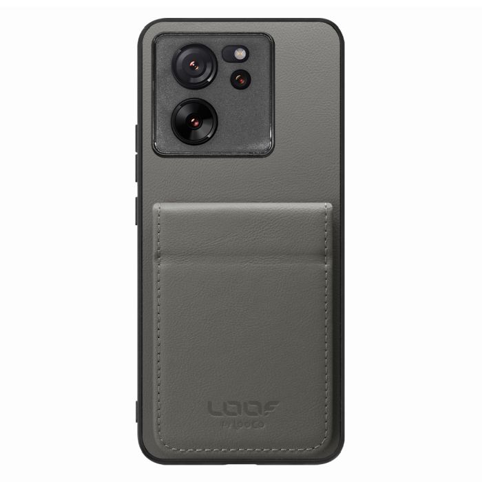 [ LOOF BASIC-SHELL SLIM CARD 2カード ] Xiaomi 13T / 13T Pro XIG04 13 T 13TPro ケース 背面 カード収納 カード入れ カードポケット カバー スマホケース 薄型 大容量 本革 [ Xiaomi 13T / 13T Pro ]