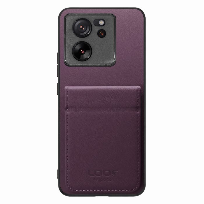 [ LOOF BASIC-SHELL SLIM CARD 2カード ] Xiaomi 13T / 13T Pro XIG04 13 T 13TPro ケース 背面 カード収納 カード入れ カードポケット カバー スマホケース 薄型 大容量 本革 [ Xiaomi 13T / 13T Pro ]