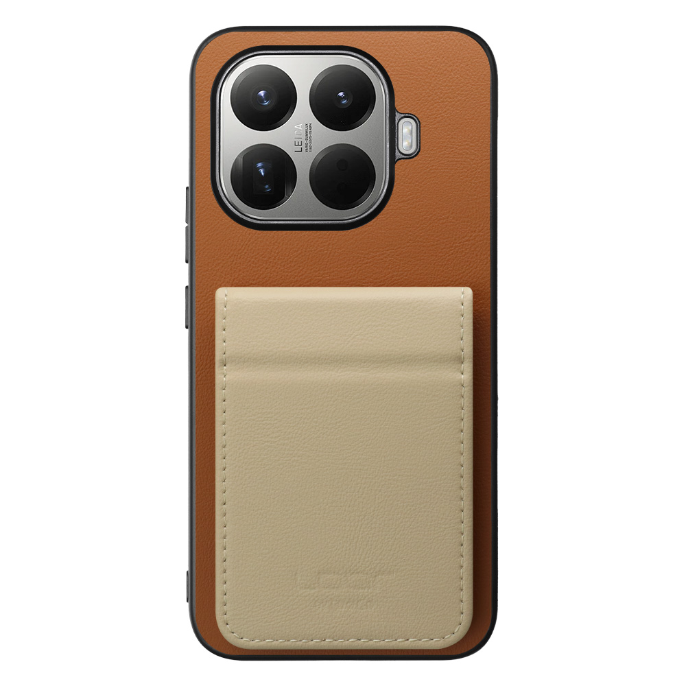 [ LOOF BASIC-SHELL SLIM CARD 2カード ] Xiaomi 15T Pro シャオミ 15T Pro ケース 背面 カード収納 カード入れ カードポケット カバー スマホケース 薄型 大容量 本革 [ Xiaomi 15T Pro ]