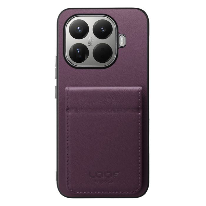 [ LOOF BASIC-SHELL SLIM CARD 2カード ] Xiaomi 15T Pro シャオミ 15T Pro ケース 背面 カード収納 カード入れ カードポケット カバー スマホケース 薄型 大容量 本革 [ Xiaomi 15T Pro ]