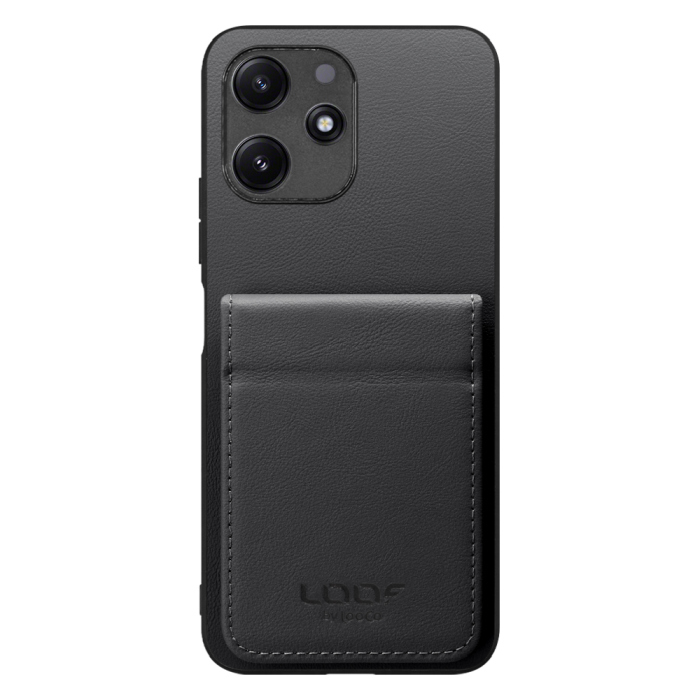 [ LOOF BASIC-SHELL SLIM CARD 2カード ] Xiaomi Redmi 12 5G XIG03 Redmi12 5G ケース 背面 カード収納 カード入れ カードポケット カバー スマホケース 薄型 大容量 本革 [ Xiaomi Redmi 12 5G ]