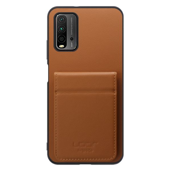 [ LOOF BASIC-SHELL SLIM CARD 2カード ] Xiaomi Redmi 9T redmi9t ケース 背面 カード収納 カード入れ カードポケット カバー スマホケース 薄型 大容量 本革 [ Redmi 9T ]