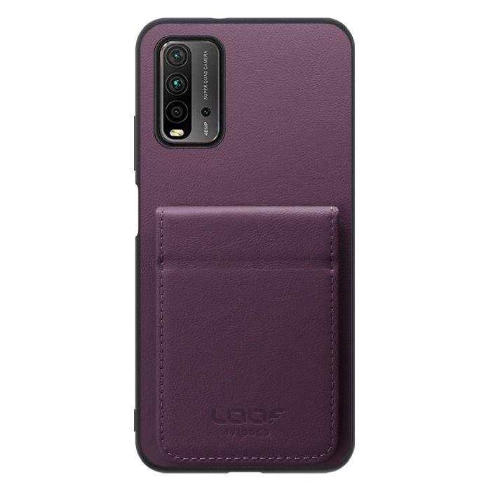 [ LOOF BASIC-SHELL SLIM CARD 2カード ] Xiaomi Redmi 9T redmi9t ケース 背面 カード収納 カード入れ カードポケット カバー スマホケース 薄型 大容量 本革 [ Redmi 9T ]