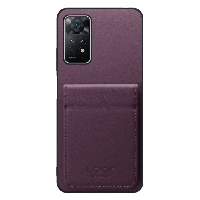 [ LOOF BASIC-SHELL SLIM CARD 2カード ] Xiaomi Redmi Note 11 Pro 5G redminote11pro5g note11pro 11pro ケース 背面 カード収納 カード入れ カードポケット カバー スマホケース 薄型 大容量 本革 [ Redmi Note 11 Pro 5G ]
