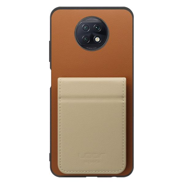 [ LOOF BASIC-SHELL SLIM CARD 2カード ] Xiaomi Redmi Note 9T redminote9t redminote note9t ケース 背面 カード収納 カード入れ カードポケット カバー スマホケース 薄型 大容量 本革 [ Redmi Note 9T ]