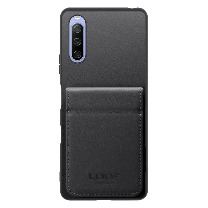 [ LOOF BASIC-SHELL SLIM CARD 2カード ] Xperia 10 III /  10 III Lite Xperia10III 10III xperia10 ケース 背面 カード収納 カード入れ カードポケット カバー スマホケース 薄型 大容量 本革 [ Xperia 10 III / Lite ]
