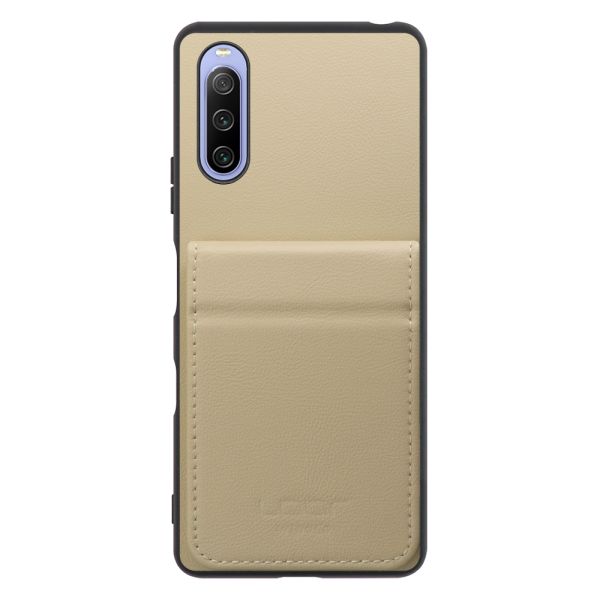[ LOOF BASIC-SHELL SLIM CARD 2カード ] Xperia 10 III /  10 III Lite Xperia10III 10III xperia10 ケース 背面 カード収納 カード入れ カードポケット カバー スマホケース 薄型 大容量 本革 [ Xperia 10 III / Lite ]