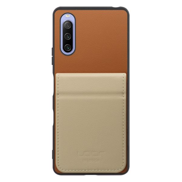 [ LOOF BASIC-SHELL SLIM CARD 2カード ] Xperia 10 III /  10 III Lite Xperia10III 10III xperia10 ケース 背面 カード収納 カード入れ カードポケット カバー スマホケース 薄型 大容量 本革 [ Xperia 10 III / Lite ]