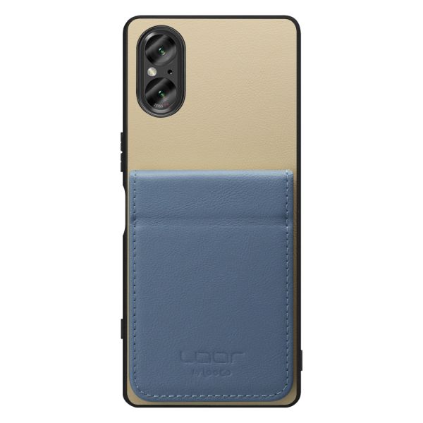 [ LOOF BASIC-SHELL SLIM CARD 2カード ] Xperia 5 V SO-53D / SOG12 5V Xperia5V ケース 背面 カード収納 カード入れ カードポケット カバー スマホケース 薄型 大容量 本革 [ Xperia 5 V ]