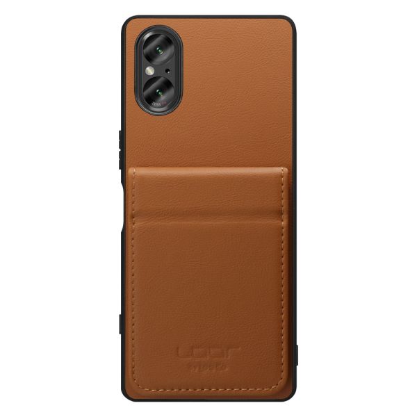 [ LOOF BASIC-SHELL SLIM CARD 2カード ] Xperia 5 V SO-53D / SOG12 5V Xperia5V ケース 背面 カード収納 カード入れ カードポケット カバー スマホケース 薄型 大容量 本革 [ Xperia 5 V ]
