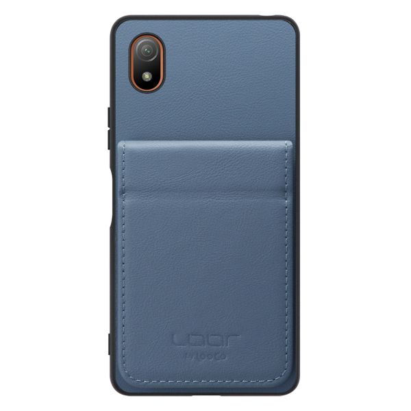 [ LOOF BASIC-SHELL SLIM CARD 2カード ] Xperia Ace III SO-53C / SOG08 aceⅢ ace3 ケース 背面 カード収納 カード入れ カードポケット カバー スマホケース 薄型 大容量 本革 [ Xperia Ace III ]