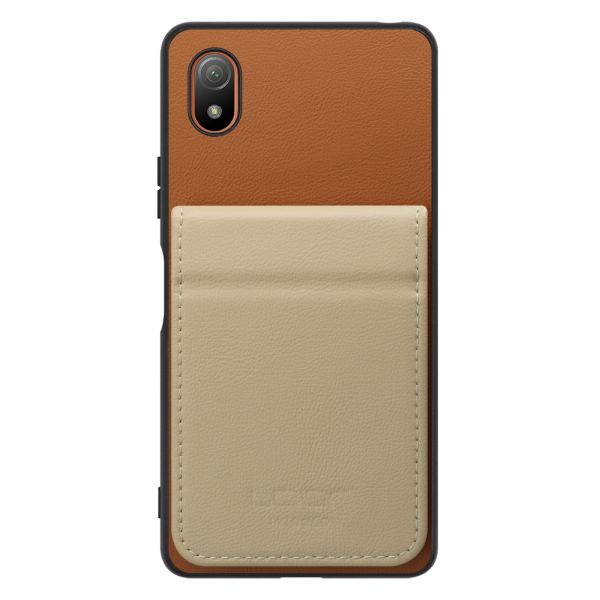 [ LOOF BASIC-SHELL SLIM CARD 2カード ] Xperia Ace III SO-53C / SOG08 aceⅢ ace3 ケース 背面 カード収納 カード入れ カードポケット カバー スマホケース 薄型 大容量 本革 [ Xperia Ace III ]