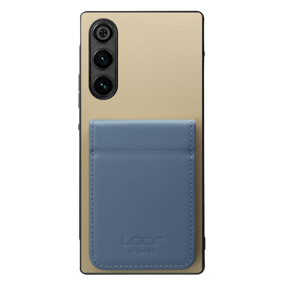 [ LOOF BASIC-SHELL SLIM CARD 2カード ] REDMAGIC 10 Air nubia ケース 背面 カード収納 カード入れ カードポケット カバー スマホケース 薄型 大容量 本革 [ REDMAGIC 10 Air ]