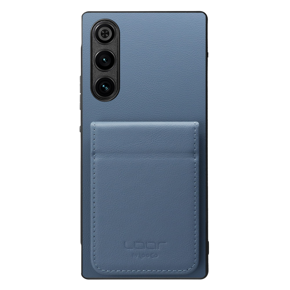 [ LOOF BASIC-SHELL SLIM CARD 2カード ] REDMAGIC 10 Air nubia ケース 背面 カード収納 カード入れ カードポケット カバー スマホケース 薄型 大容量 本革 [ REDMAGIC 10 Air ]