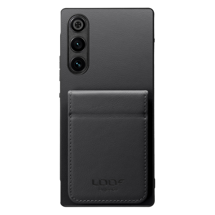 [ LOOF BASIC-SHELL SLIM CARD 2カード ] REDMAGIC 10 Air nubia ケース 背面 カード収納 カード入れ カードポケット カバー スマホケース 薄型 大容量 本革 [ REDMAGIC 10 Air ]