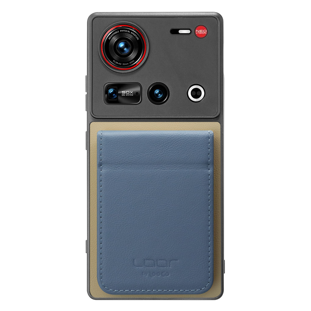 [ LOOF BASIC-SHELL SLIM CARD 2カード ] nubia Z70 Ultra ZTE ケース 背面 カード収納 カード入れ カードポケット カバー スマホケース 薄型 大容量 本革 [ nubia Z70 Ultra / Z70S Ultra ]