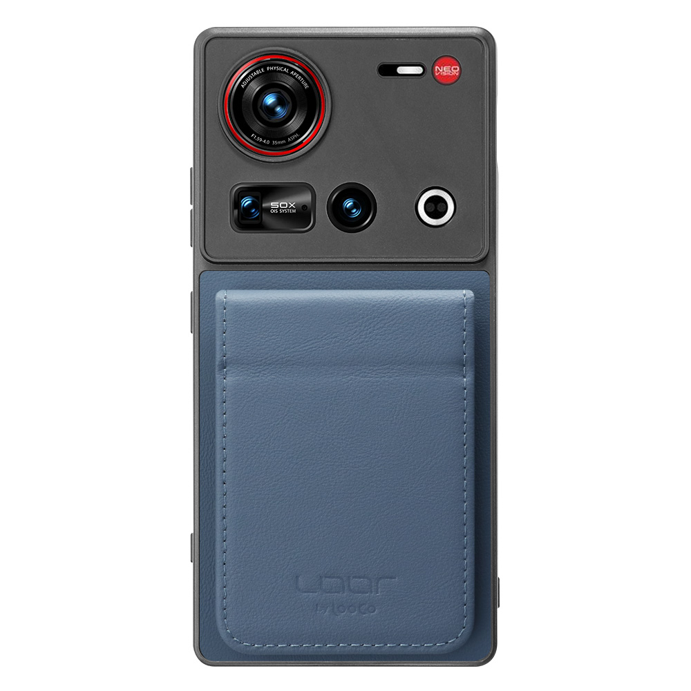 [ LOOF BASIC-SHELL SLIM CARD 2カード ] nubia Z70 Ultra ZTE ケース 背面 カード収納 カード入れ カードポケット カバー スマホケース 薄型 大容量 本革 [ nubia Z70 Ultra / Z70S Ultra ]