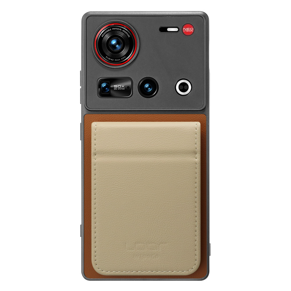 [ LOOF BASIC-SHELL SLIM CARD 2カード ] nubia Z70 Ultra ZTE ケース 背面 カード収納 カード入れ カードポケット カバー スマホケース 薄型 大容量 本革 [ nubia Z70 Ultra / Z70S Ultra ]