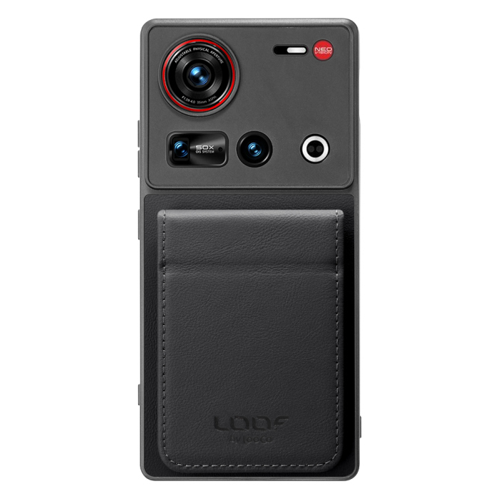 [ LOOF BASIC-SHELL SLIM CARD 2カード ] nubia Z70 Ultra ZTE ケース 背面 カード収納 カード入れ カードポケット カバー スマホケース 薄型 大容量 本革 [ nubia Z70 Ultra / Z70S Ultra ]