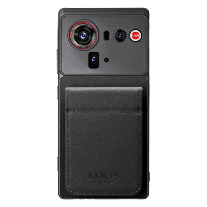 [ LOOF BASIC-SHELL SLIM CARD 2カード ] nubia Z80 Ultra NX741J ケース 背面 カード収納 カード入れ カードポケット カバー スマホケース 薄型 大容量 本革 [ nubia Z80 Ultra ]