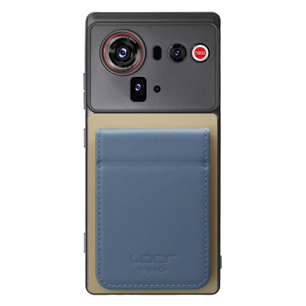 [ LOOF BASIC-SHELL SLIM CARD 2カード ] nubia Z80 Ultra NX741J ケース 背面 カード収納 カード入れ カードポケット カバー スマホケース 薄型 大容量 本革 [ nubia Z80 Ultra ]
