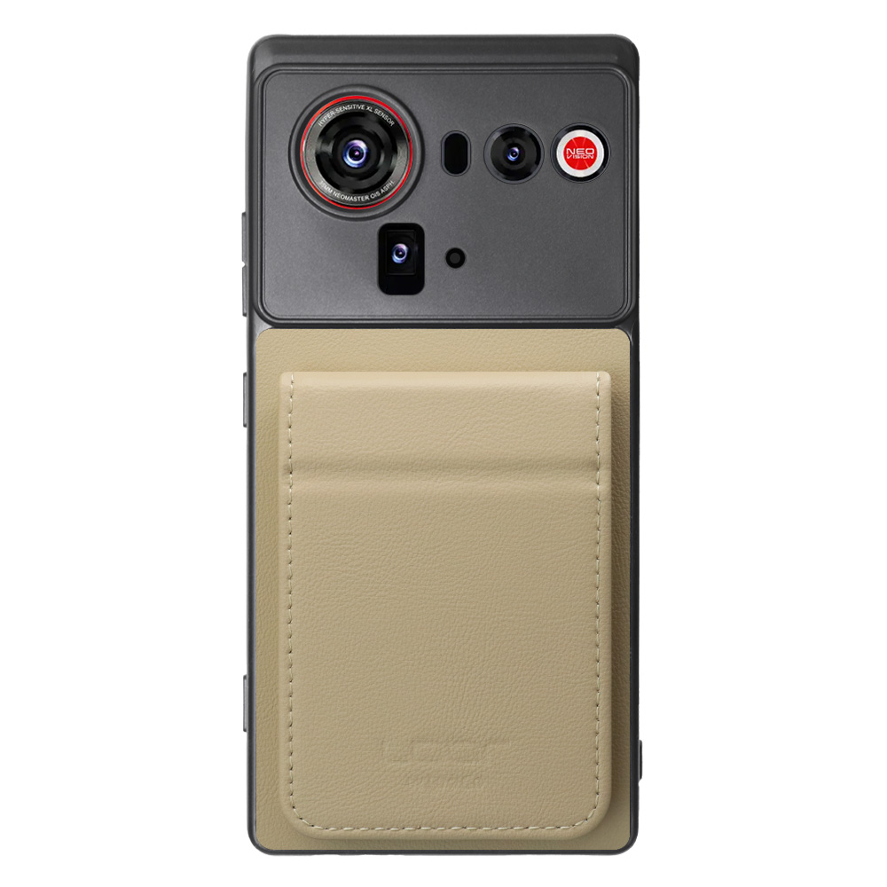 [ LOOF BASIC-SHELL SLIM CARD 2カード ] nubia Z80 Ultra NX741J ケース 背面 カード収納 カード入れ カードポケット カバー スマホケース 薄型 大容量 本革 [ nubia Z80 Ultra ]