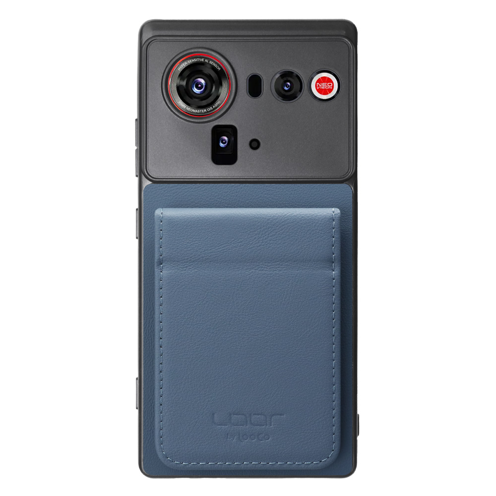 [ LOOF BASIC-SHELL SLIM CARD 2カード ] nubia Z80 Ultra NX741J ケース 背面 カード収納 カード入れ カードポケット カバー スマホケース 薄型 大容量 本革 [ nubia Z80 Ultra ]