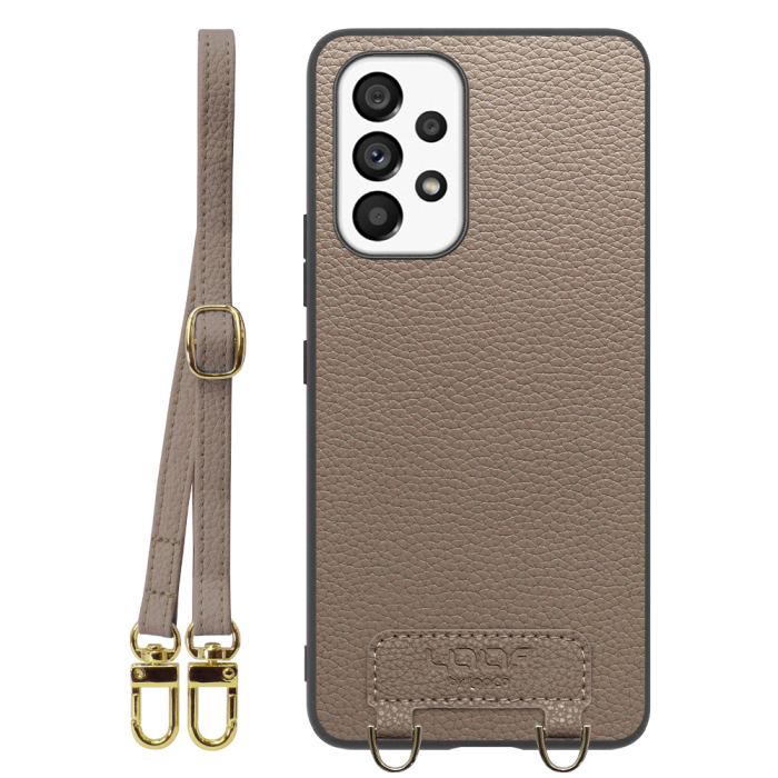 [ LOOF LUXURY-SHELL SHOULDER ] Galaxy A53 5G SC-53C / SCG15 a535g ショルダーストラップ付き シンプルでスマート 本革 シェル型ケース ショルダー ストラップ スマホショルダー [ Galaxy A53 5G ]