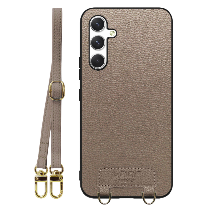 [ LOOF LUXURY-SHELL SHOULDER ] Galaxy A54 5G  ショルダーストラップ付き シンプルでスマート 本革 シェル型ケース ショルダー ストラップ スマホショルダー [ Galaxy A54 5G ]