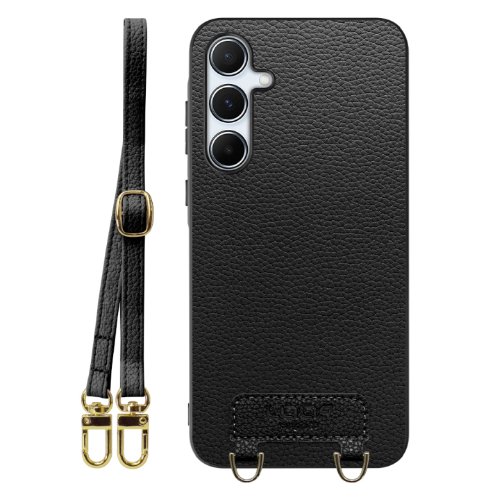 [ LOOF LUXURY-SHELL SHOULDER ] Galaxy A55 5G  ショルダーストラップ付き シンプルでスマート 本革 シェル型ケース ショルダー ストラップ スマホショルダー [ Galaxy A55 5G ]