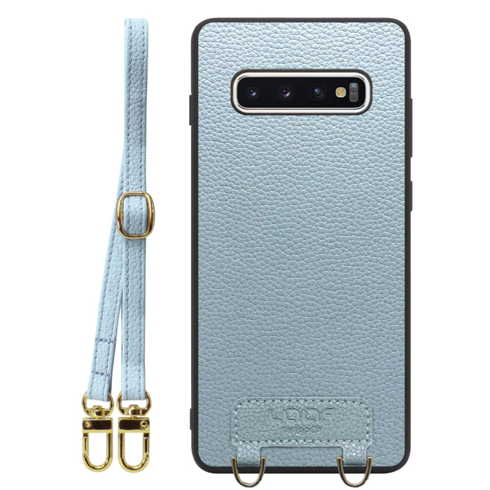 [ LOOF LUXURY-SHELL SHOULDER ] Galaxy S10+ SC-04L / SCV42 s10plus s10 plus ショルダーストラップ付き シンプルでスマート 本革 シェル型ケース ショルダー ストラップ スマホショルダー [ Galaxy S10+ ]