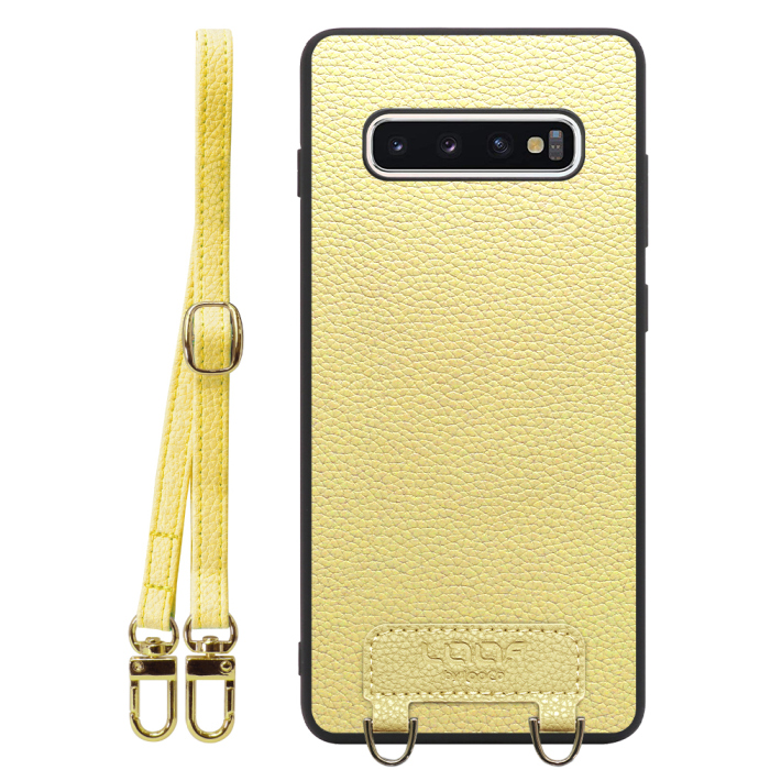[ LOOF LUXURY-SHELL SHOULDER ] Galaxy S10+ SC-04L / SCV42 s10plus s10 plus ショルダーストラップ付き シンプルでスマート 本革 シェル型ケース ショルダー ストラップ スマホショルダー [ Galaxy S10+ ]