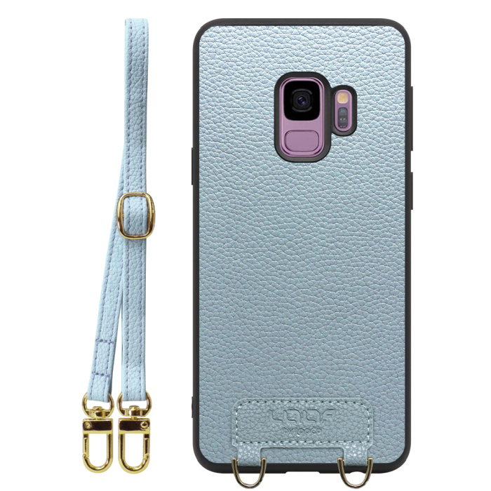 [ LOOF LUXURY-SHELL SHOULDER ] Galaxy S9 SC-02K / SCV38 galaxys9 ショルダーストラップ付き シンプルでスマート 本革 シェル型ケース ショルダー ストラップ スマホショルダー [ Galaxy S9 ]