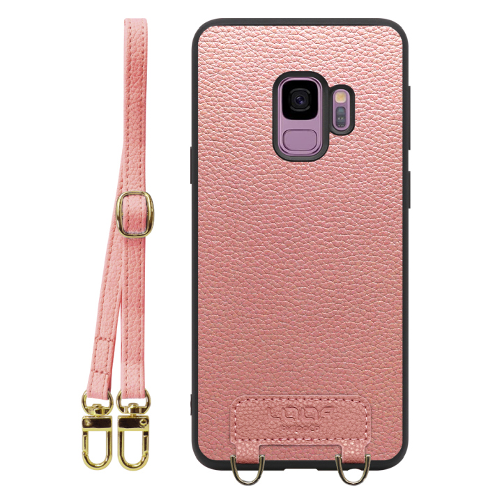 [ LOOF LUXURY-SHELL SHOULDER ] Galaxy S9 SC-02K / SCV38 galaxys9 ショルダーストラップ付き シンプルでスマート 本革 シェル型ケース ショルダー ストラップ スマホショルダー [ Galaxy S9 ]